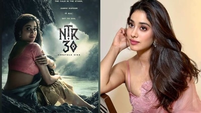 Janhvi Kapoor shared the first poster of her Telugu debut, NTR 30, on her birthday.