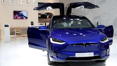 Tesla Model X electric car will now start at $99,990 in the US. (Reuters)