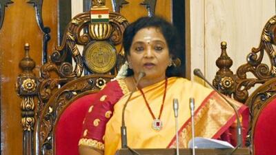 Telangana governor Tamilisai Soundarrajan (HT) Telangana governor Tamilisai Soundarrajan (HT)