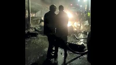Two persons sustained injuries when the gas leakage from an LPG cylinder triggered a fire at a house in Sector 29, Chandigarh, on Monday morning. (PTI File Photo)