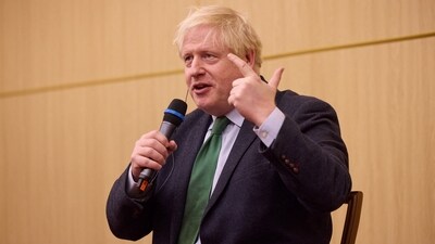 Johnson in 2020 elevated his brother Jo Johnson to the House of Lords (Reuters)
