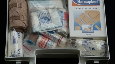 4. First Aid Kit: Accidents happen, so it’s important to bring along a first aid kit in case of an emergency. Look for a kit that contains all the essential items you might need in an emergency, such as bandages, antiseptic wipes, and pain relievers. (Pixabay)