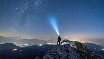 5. Flashlight: A flashlight is essential for camping, as it will help you navigate in the dark. Look for one that is waterproof and has a long battery life. (Pixabay)