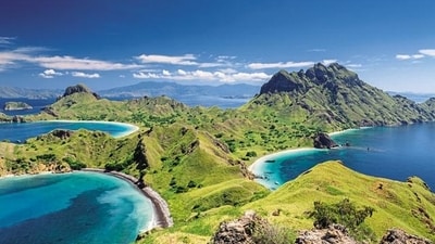 Komodo National Park, Indonesia: Komodo National Park is home to the world's largest population of Komodo dragons. The park is also home to a variety of other wildlife, including turtles, dolphins, and manta rays. (Getty Images) Komodo National Park, Indonesia: Komodo National Park is home to the world's largest population of Komodo dragons. The park is also home to a variety of other wildlife, including turtles, dolphins, and manta rays. (Getty Images)