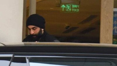 Ranbir Kapoor at Mumbai airport with daughter Raha Kapoor. Ranbir Kapoor at Mumbai airport with daughter Raha Kapoor.