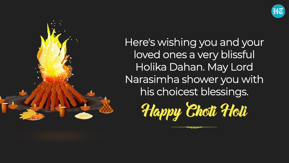 Choti Holi or Holika Dahan falls on March 7 this year. (HT Photo) Choti Holi or Holika Dahan falls on March 7 this year. (HT Photo)