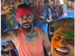Kohli dances inside the team bus while Rohit sprays colours as Shubman's post catches India stars' Holi mood before the 4th Test against Australia Kohli dances inside the team bus while Rohit sprays colours as Shubman's post catches India stars' Holi mood before the 4th Test against Australia
