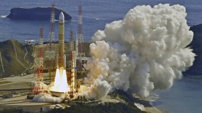An H3 rocket lifts off from Tanegashima Space Center in Kagoshima, southern Japan. (AP) An H3 rocket lifts off from Tanegashima Space Center in Kagoshima, southern Japan. (AP)