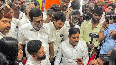 Lok Janshakti Party chief Chirag Paswan after interacting with Bihari workers in Chennai. (PTI) Lok Janshakti Party chief Chirag Paswan after interacting with Bihari workers in Chennai. (PTI)