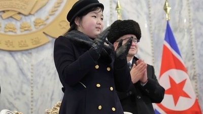 Kim Jong Un's daughter Kim Ju Ae: The daughter, reportedly named Kim Ju Ae, of North Korean leader Kim Jong Un, attends a military parade in Pyongyang, North Korea. (AP) Kim Jong Un's daughter Kim Ju Ae: The daughter, reportedly named Kim Ju Ae, of North Korean leader Kim Jong Un, attends a military parade in Pyongyang, North Korea. (AP)