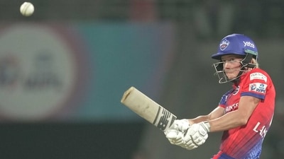 Delhi Capitals Meg Lanning plays a shot during the 2023 Women's Premier League (WPL) Twenty20 cricket match between UP Warriorz and Delhi Capitals at DY Patil Stadium in Navi Mumbai (PTI)