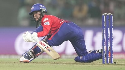 Delhi Capitals Jemimah Rodrigues plays a shot during the 2023 Women's Premier League (WPL) between UP Warriorz and Delhi Capitals (PTI)