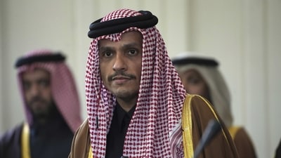 The Qatar News Agency says Sheikh Mohammed bin Abdulrahman Al Thani was sworn in as the new head of government. (AP) The Qatar News Agency says Sheikh Mohammed bin Abdulrahman Al Thani was sworn in as the new head of government. (AP)