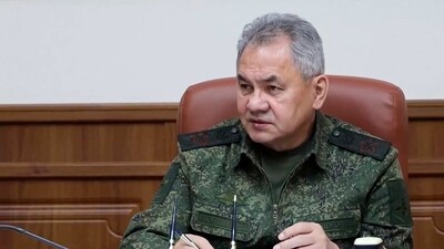 Russia-Ukraine War: Russian Defense Minister Sergei Shoigu speaks. (AP)
