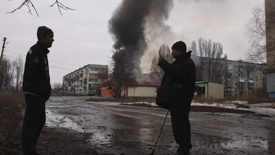 Russia-Ukraine War: A view of the town of Bakhmut, the site of the heaviest battles with the Russian troops, Donetsk region, Ukraine. (AP)