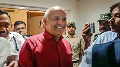Manish Sisodia was lodged in a senior citizen's cell on his first day in jail. (PTI) Manish Sisodia was lodged in a senior citizen's cell on his first day in jail. (PTI)