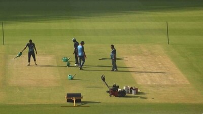 Photo of the Ahmedabad pitch ahead of India vs Australia 4th Test