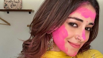 Ananya Panday wished her fans on Holi with a picture of herself in her look for her upcoming film Dream Girl 2. “Bura na mano Holi hai (don't mind, its Holi),” she wrote.&nbsp; 