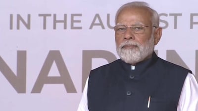 Prime Minister Narendra Modi and Home Minister Amit also attended the swearing in ceremony. (Twitter/@ANI) Prime Minister Narendra Modi and Home Minister Amit also attended the swearing in ceremony. (Twitter/@ANI)