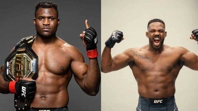Francis Ngannou(left), Jon Jones (Twitter) Francis Ngannou(left), Jon Jones (Twitter)