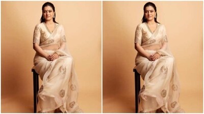 Kajol picked the stunning ethnic ensemble and looked stunning as ever as she posed in it. (Instagram/@kajol) Kajol picked the stunning ethnic ensemble and looked stunning as ever as she posed in it. (Instagram/@kajol)
