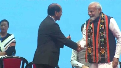 Rio won the Northern Angami-II Assembly constituency, trouncing Seyievilie Sachu of the Congress by a mammoth margin of 15,824 votes. (Twitter/@ANI) Rio won the Northern Angami-II Assembly constituency, trouncing Seyievilie Sachu of the Congress by a mammoth margin of 15,824 votes. (Twitter/@ANI)