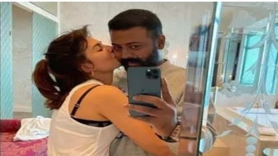 This photo of Sukesh Chandrashekhar and actor Jacqueline Fernandez went viral last year. This photo of Sukesh Chandrashekhar and actor Jacqueline Fernandez went viral last year.