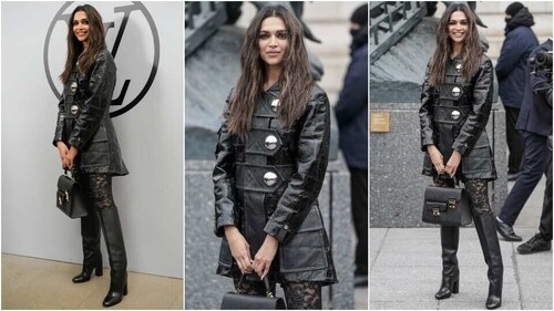 Deepika Padukone attends the Louis Vuitton show at Paris Fashion Week. (AP) Deepika Padukone attends the Louis Vuitton show at Paris Fashion Week. (AP)