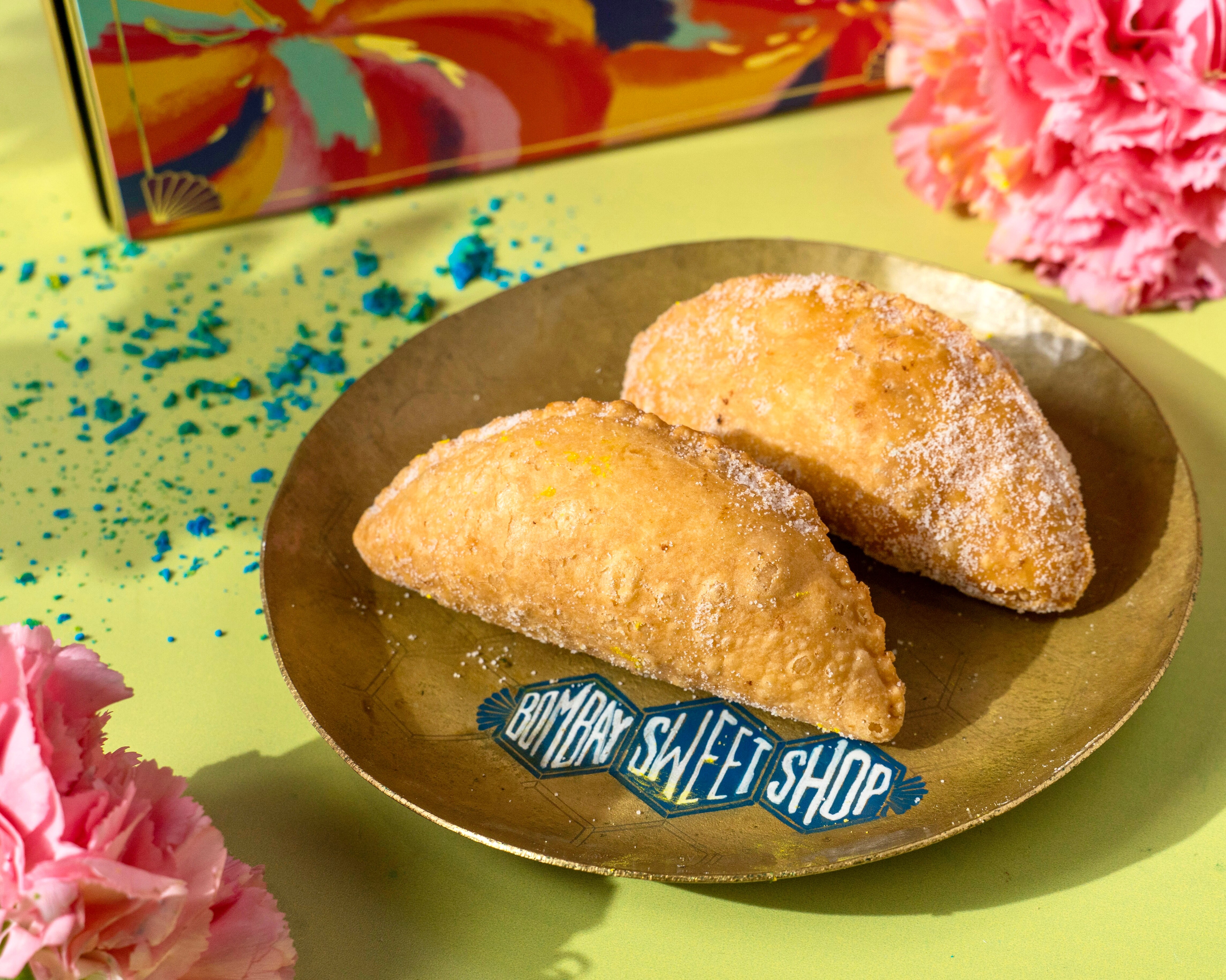 Gujiyas are a mandatory mithai at every Holi party. Gujiyas are a mandatory mithai at every Holi party.