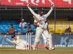 Australian captain Steve Smith celebrates the wicket of Indian batsman Cheteshwar Pujara Australian captain Steve Smith celebrates the wicket of Indian batsman Cheteshwar Pujara