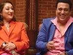 Govinda with wife Sunita Ahuja during a recent interview. Govinda with wife Sunita Ahuja during a recent interview.