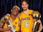 Kobe Bryant with Pau Gasol Kobe Bryant with Pau Gasol