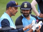 File photo of Ravi Shastri and Rohit Sharma File photo of Ravi Shastri and Rohit Sharma