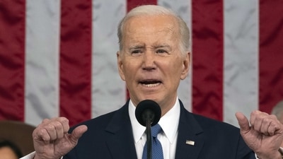 President Joe Biden delivers the State of the Union address to a joint session of Congress at the U.S. Capitol, Feb. 7, 2023, in Washington. (AP) President Joe Biden delivers the State of the Union address to a joint session of Congress at the U.S. Capitol, Feb. 7, 2023, in Washington. (AP)