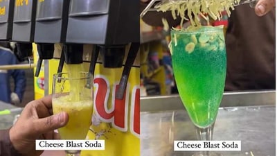Cheese soda blast in Surat horrifies the Internet. (Instagram/@foodie_addicted_) Cheese soda blast in Surat horrifies the Internet. (Instagram/@foodie_addicted_)
