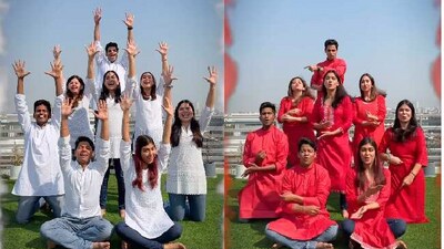 Holi 2023: Dance group's Holi performance. (Instagram/@yellowstripedance)