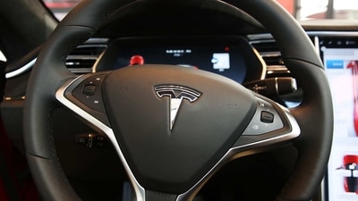 The interior of a Tesla at a Tesla showroom in Red Hook, Brooklyn in New York City. (AFP) The interior of a Tesla at a Tesla showroom in Red Hook, Brooklyn in New York City. (AFP)