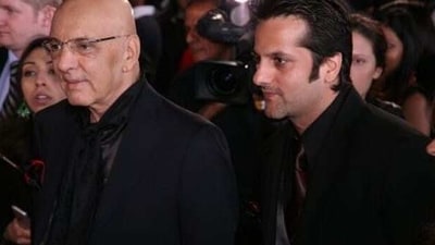 Fardeen Khan is the son of Feroz Khan. Fardeen Khan is the son of Feroz Khan.