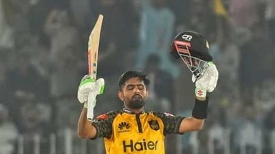 Babar Azam has equalled the batting records of David Warner and Aaron Finch in T20 cricket. (Twitter/ Pakistan Super League ) Babar Azam has equalled the batting records of David Warner and Aaron Finch in T20 cricket. (Twitter/ Pakistan Super League )