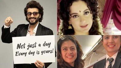Arjun Kapoor, Kangana Ranaut and Kajol shared messages celebrating International Women's Day. Arjun Kapoor, Kangana Ranaut and Kajol shared messages celebrating International Women's Day.