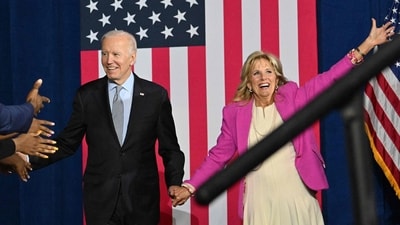 Jill Biden: US President Joe Biden and First Lady Jill Biden are seen. (AFP) Jill Biden: US President Joe Biden and First Lady Jill Biden are seen. (AFP)