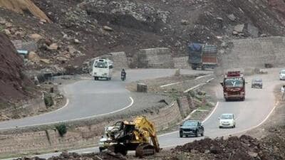 The affected stretch was restored on Tuesday evening and thereafter stranded vehicles were cleared. (ANI file image)
