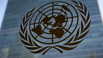 Russia-Ukraine War: The symbol of the United Nations is displayed. (AP) Russia-Ukraine War: The symbol of the United Nations is displayed. (AP)