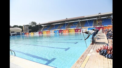 While most citizens opt for a Pune Municipal Corporation (PMC)-run swimming poll as it is a convenient option, complains of PMC-run pools charging exorbitant rates have come to the fore. (HT FILE PHOTO) While most citizens opt for a Pune Municipal Corporation (PMC)-run swimming poll as it is a convenient option, complains of PMC-run pools charging exorbitant rates have come to the fore. (HT FILE PHOTO)