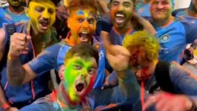 Team India players celebrate Holi (Instagram) Team India players celebrate Holi (Instagram)