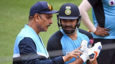 File photo of Ravi Shastri and Rohit Sharma File photo of Ravi Shastri and Rohit Sharma