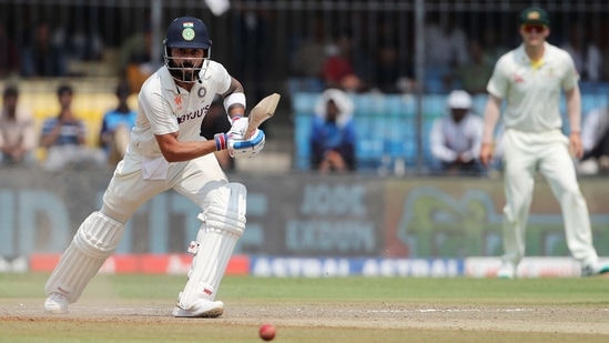 Indore, Mar 02 (ANI): India's Virat Kohli plays a shot during the second day of the 3rd Test match against Australia, at Holkar Cricket Stadium, in Indore on Thursday. (ANI Photo) (ANI)