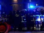 Emergency personnel and police gather at the scene following a deadly shooting in Hamburg, Germany, (Reuters) Emergency personnel and police gather at the scene following a deadly shooting in Hamburg, Germany, (Reuters)