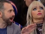 Screengrab of Liv Morgan with WWE executive from viral video(Twitter)