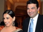 Vidya Balan with husband Siddharth Roy Kapur.
